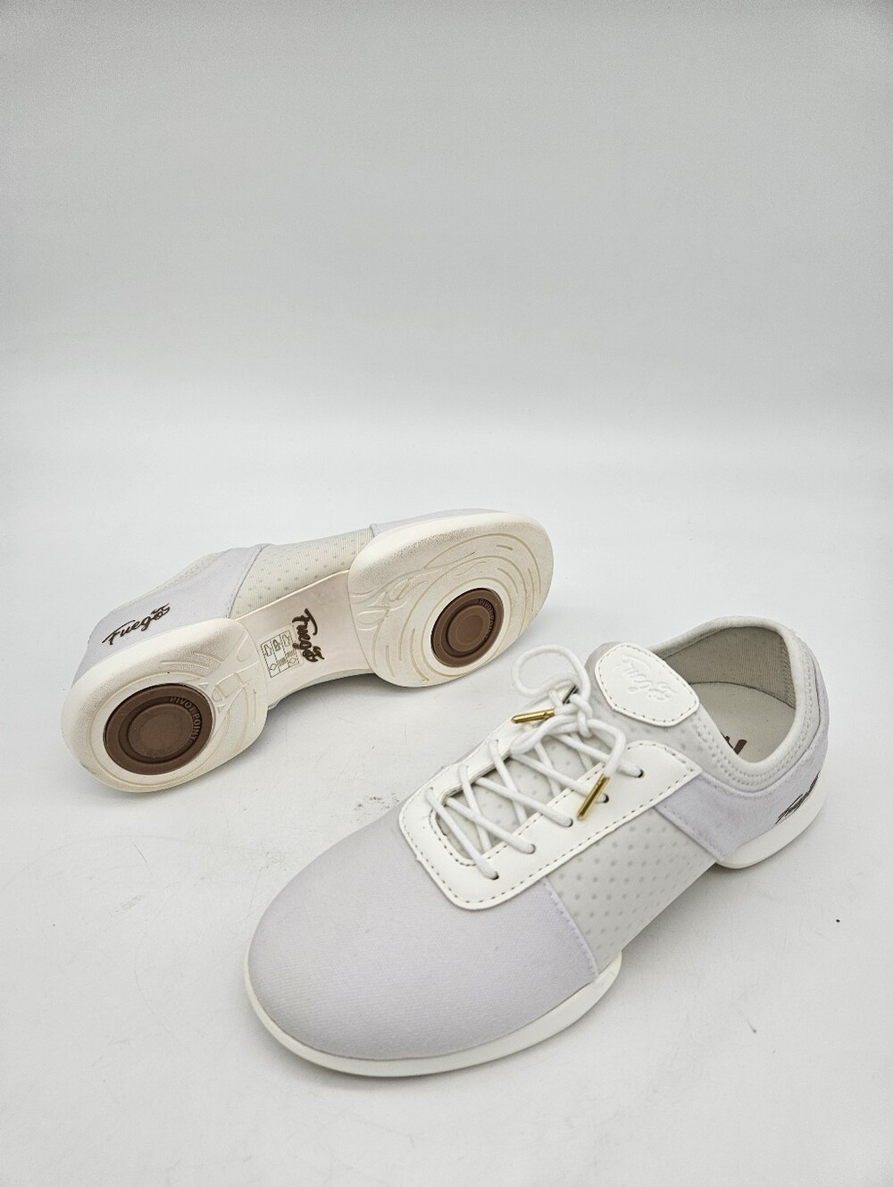 Fuego Split-Sole Womens Sneakers White Sz 7.5